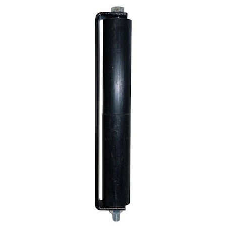 Aleko Aleko ROLLER12INCH-UNB 12 in. Side Roller with Bracket for Sliding Rolling Gate Guide; Black ROLLER12INCH-UNB